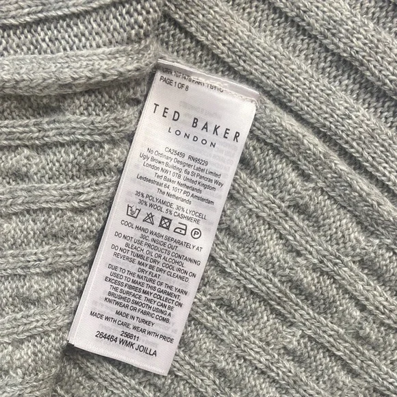 NWOT Ted Baker Joilla Wool Cashmere Blend Sweater - Picture 8 of 14